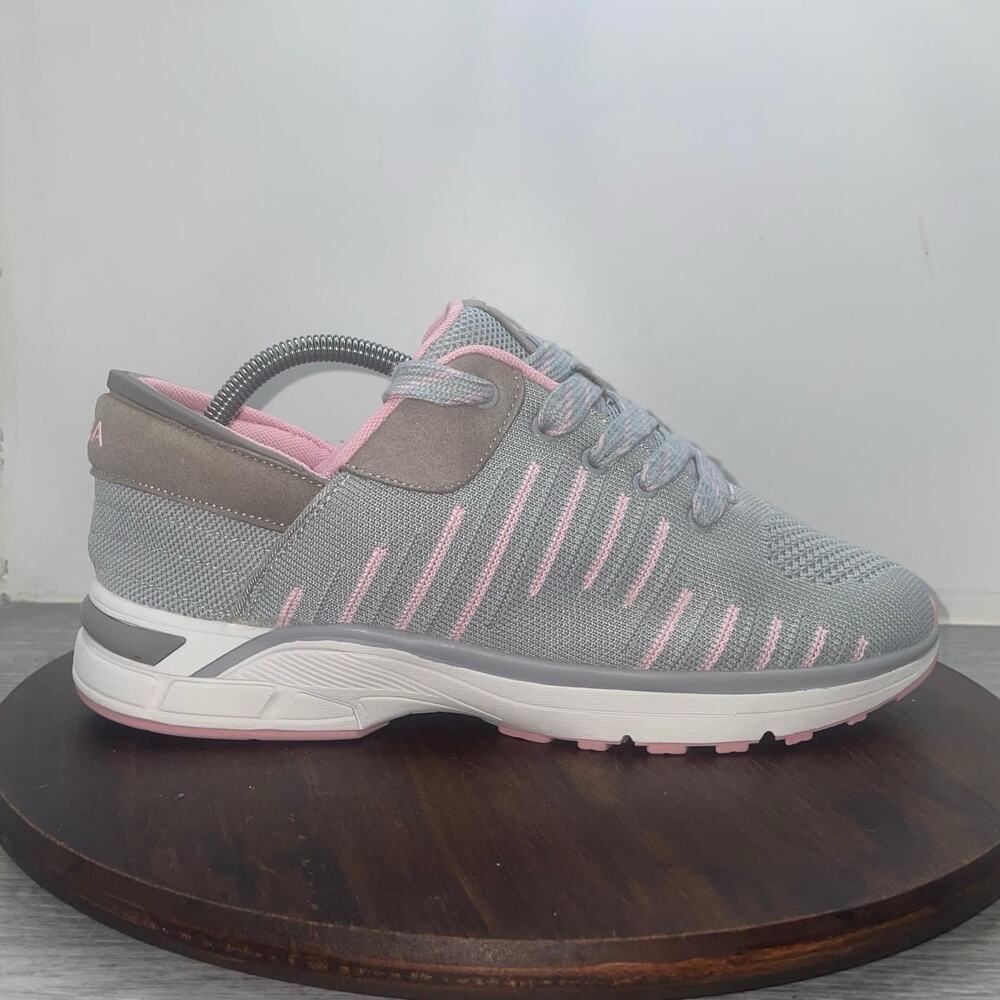 ZEBA Shoes Hands Free Comfort Slip On Walking Shoes Grey/Pink Women’s Size 11 W